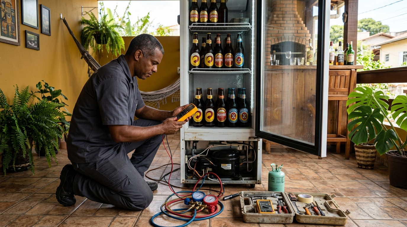 Conserto de placa eletrônica de cervejeira em Santo André‑SP